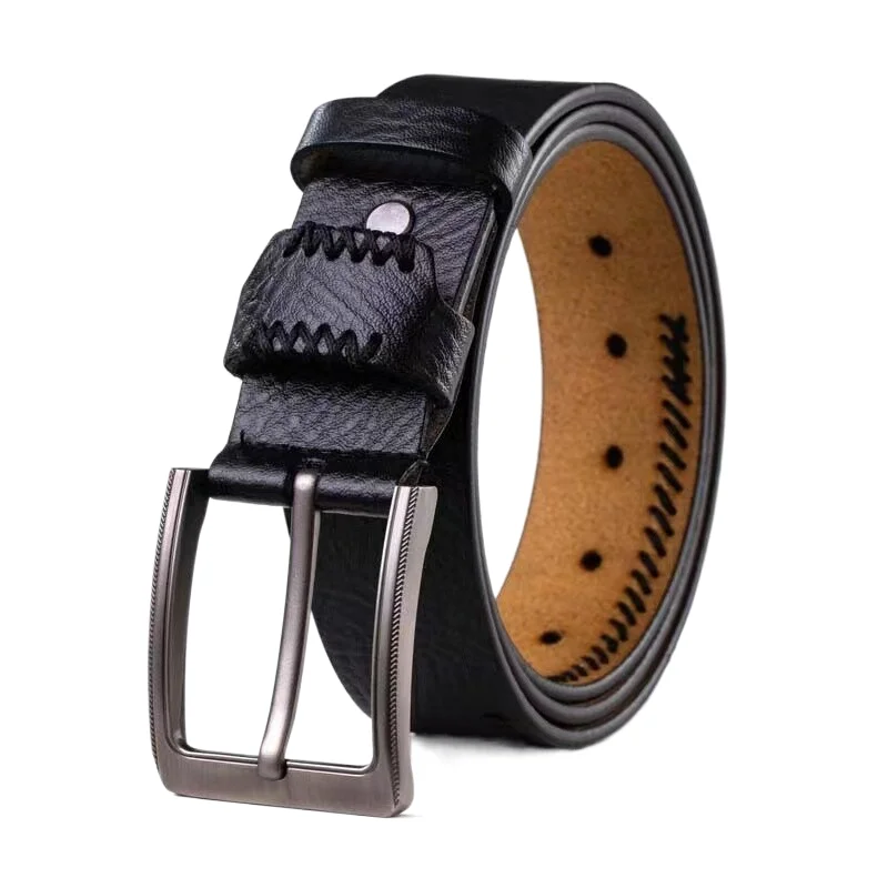 Luxury leather belts for men handmade braided design belts black and brown or other color available