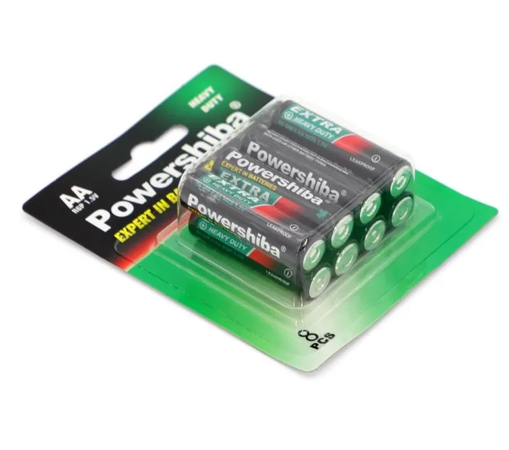 Fully Stocked Factory Supply R6p Um3 Size Aa 1.5V Extra Heavy Duty Batteries