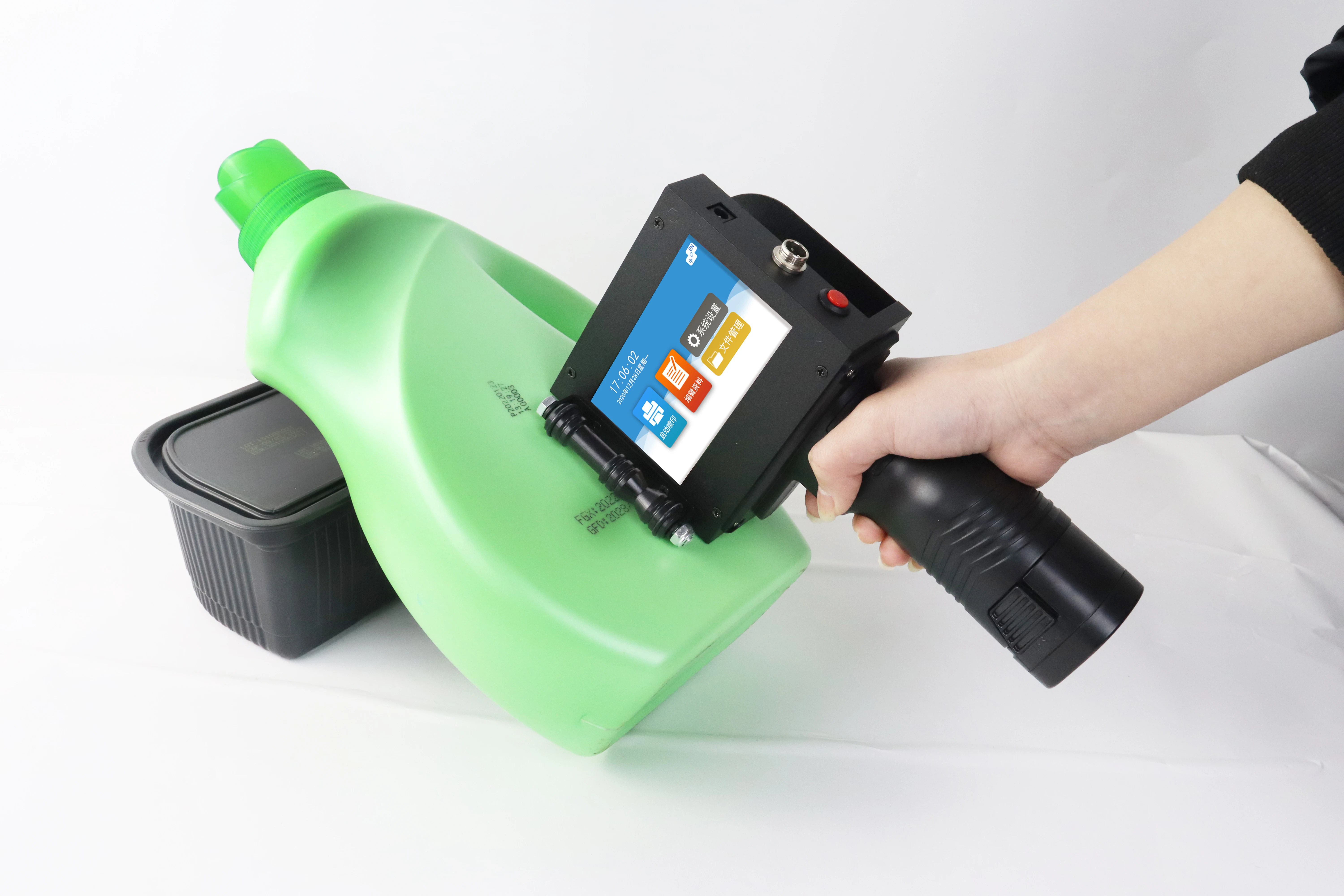 High Definition Multilingual handheld Inkjet Printer digital Logo Date Number 12.7mm tij Hand Printing machine