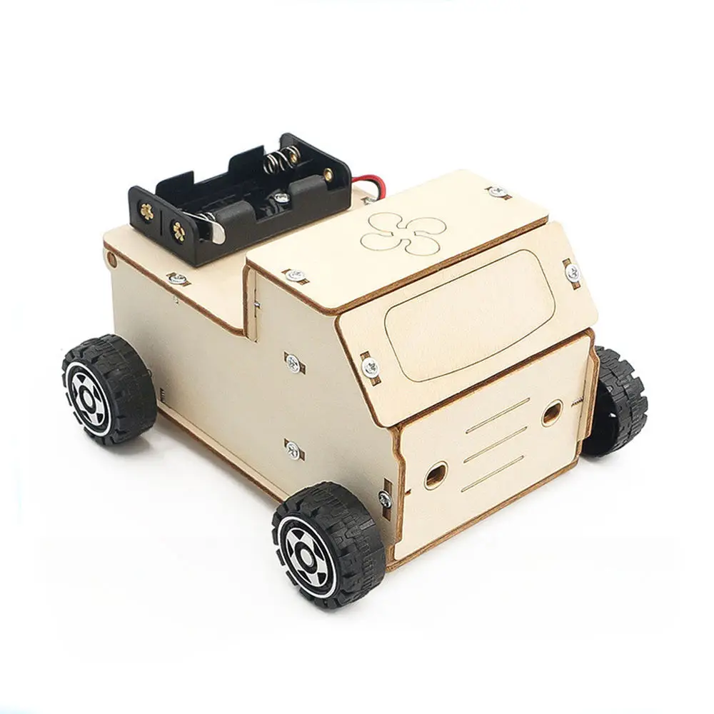 Customizable STEM Science Education DIY Wooden Assembly Vacuum Truck Sweeper Cleaner Car OEM/ODM Toy