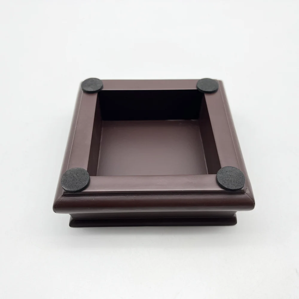 Mirror wood base Baseball Display Case, UV Protected Acrylic Cube Baseball Holder Square Clear Box