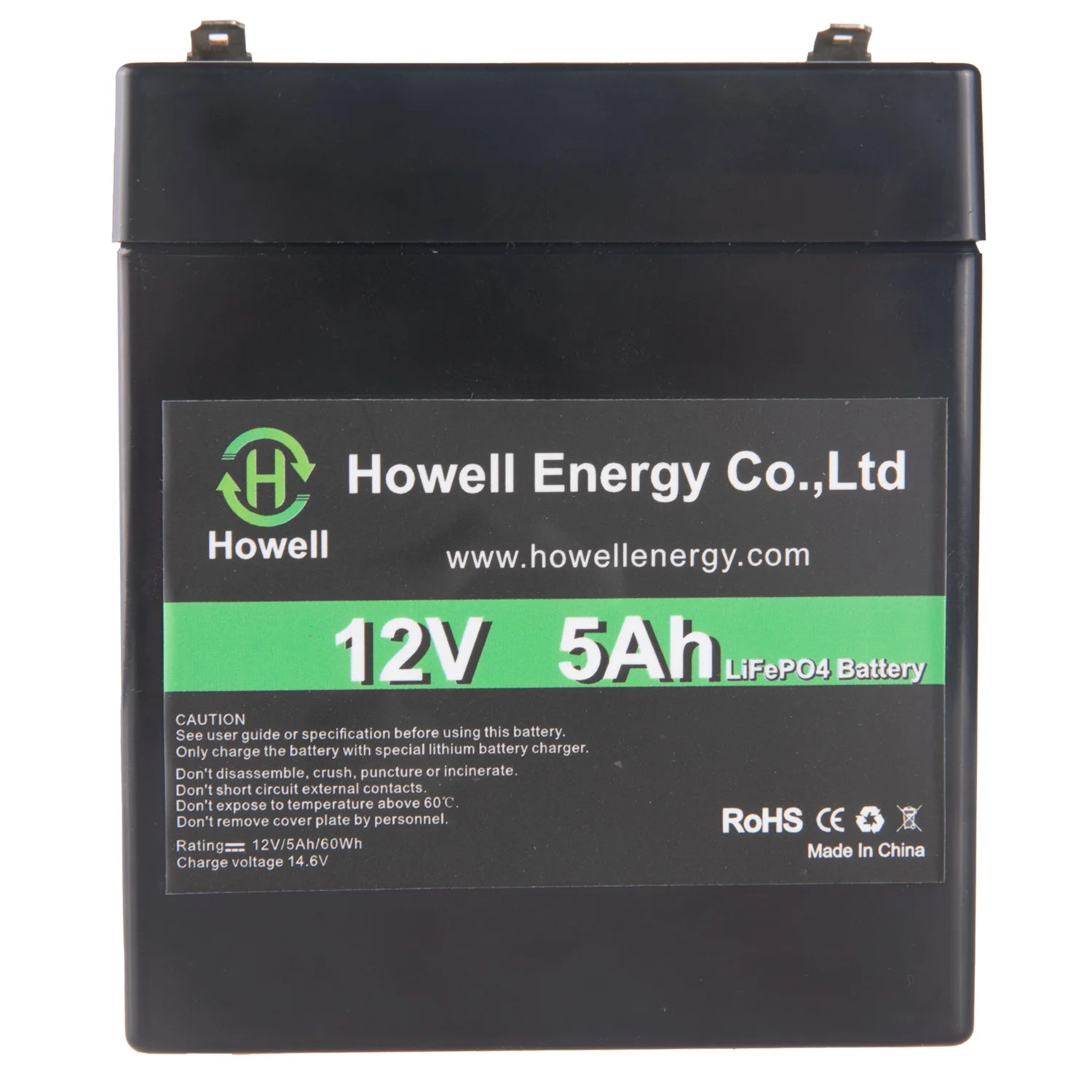 Manufacturer OEM& ODM 12V 5Ah Lithium LiFePO4 Deep Cycle Rechargeable Battery For Solar Energy