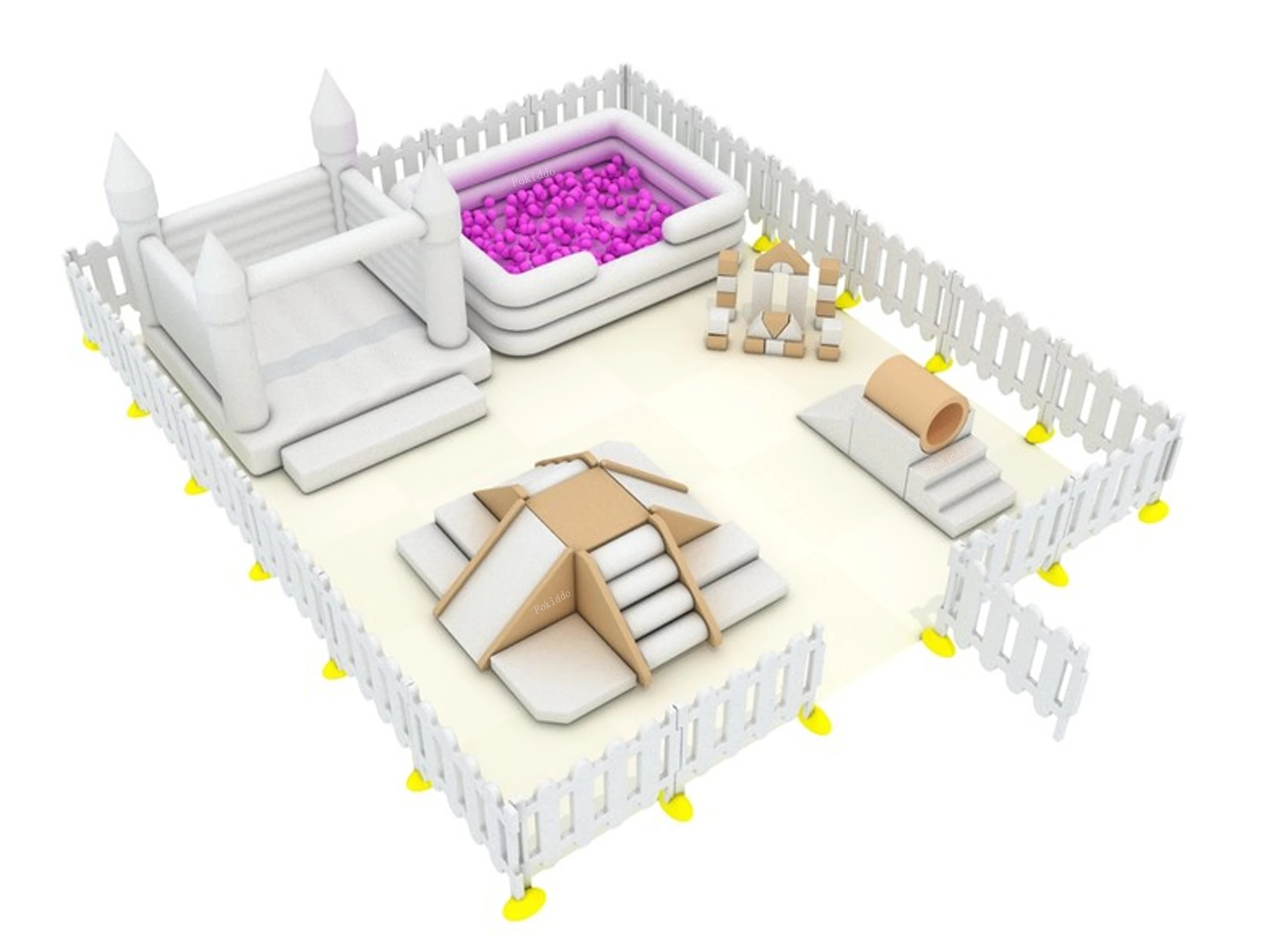 Candy Princess Dream Theme kids indoor playground tadder soft play set soft play equipment indoor soft play