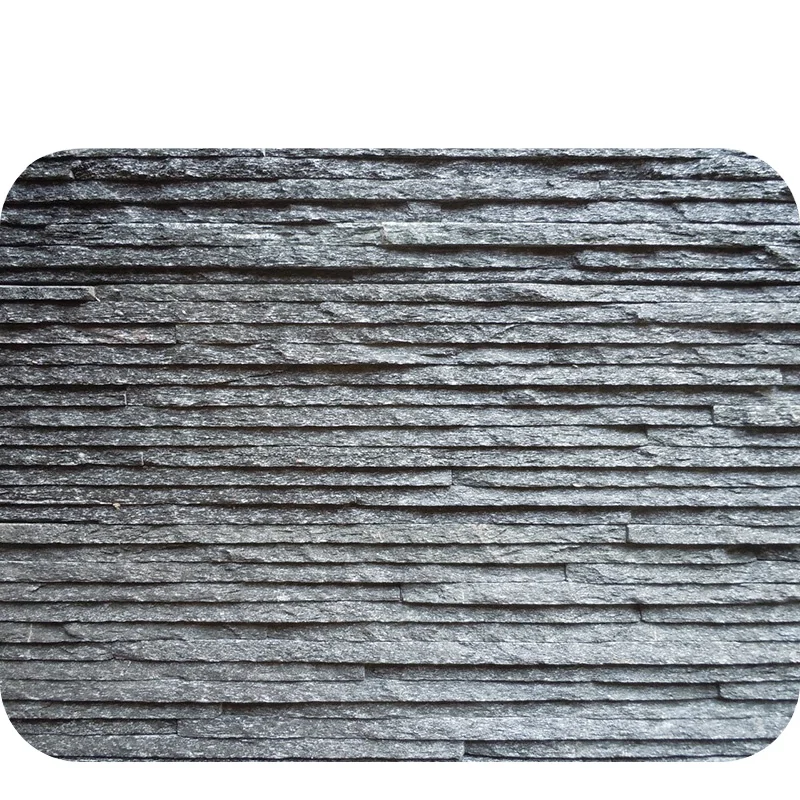 Black Quartz Flow Board Waterfall Stone/Natural Stone Exterior Wall Cladding