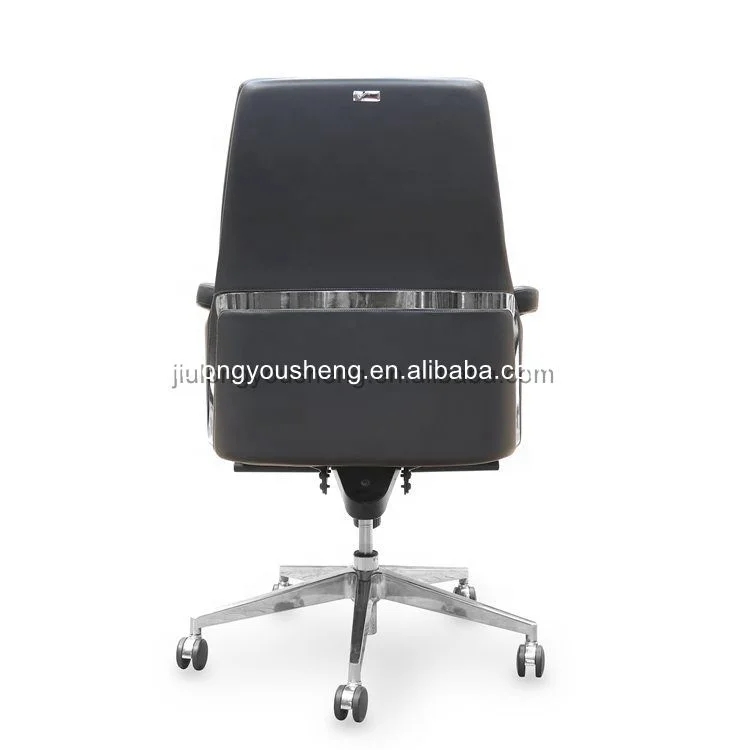 Middle Back Leather Executive Office Chair Conference Meeting Room Swivel Desk Chair Ergonomic Foam Seat Home Office Chair