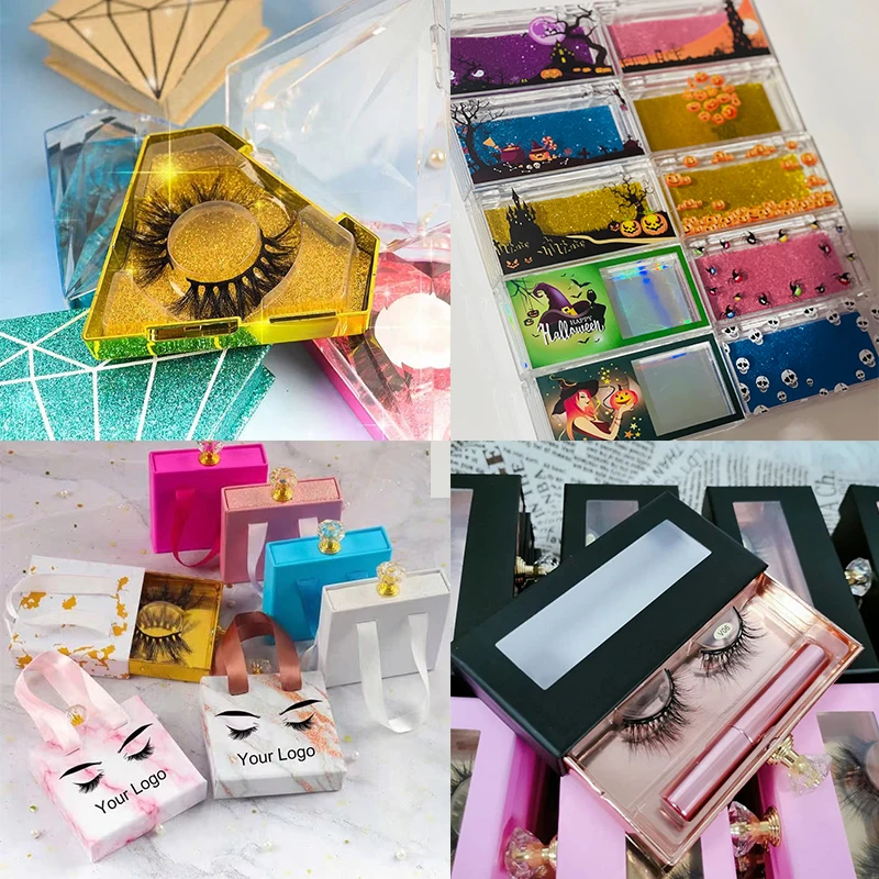 Wholesale Natural Fluffy Wispy Faux Mink Eyelashes Other Handmade Soft Private Label 100% 5D False 25Mm 3D Mink Eyelash