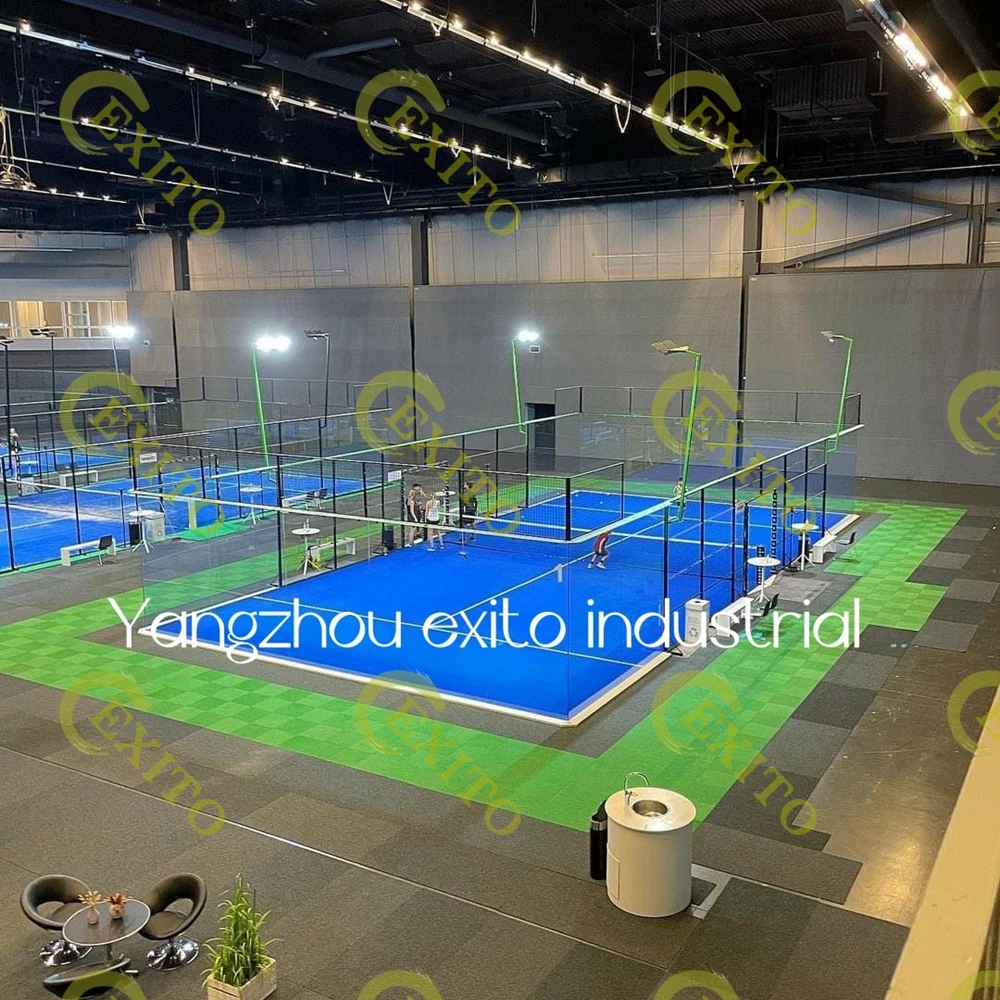EXITO 100*100*3 mm Hot Dip Galvanized  China Manufacturing Factory Wholesale Panoramic Paddle Tennis Court Without Corner