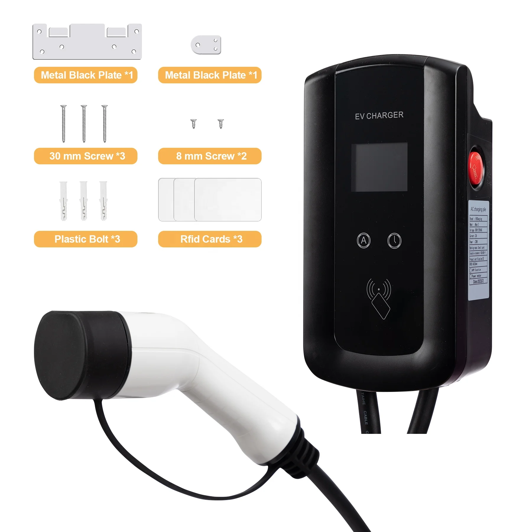 American European Standard Electric Car Charger 22kw 32A 3phase Electric Vehicle (ev) Charging Stations For Home Installation