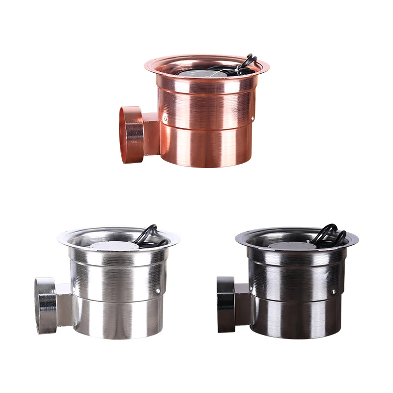 PINNOVO exhaust fan motor for korean bbq lifting exhaust smoke pipe with lampshade install side exhaust fans bbq