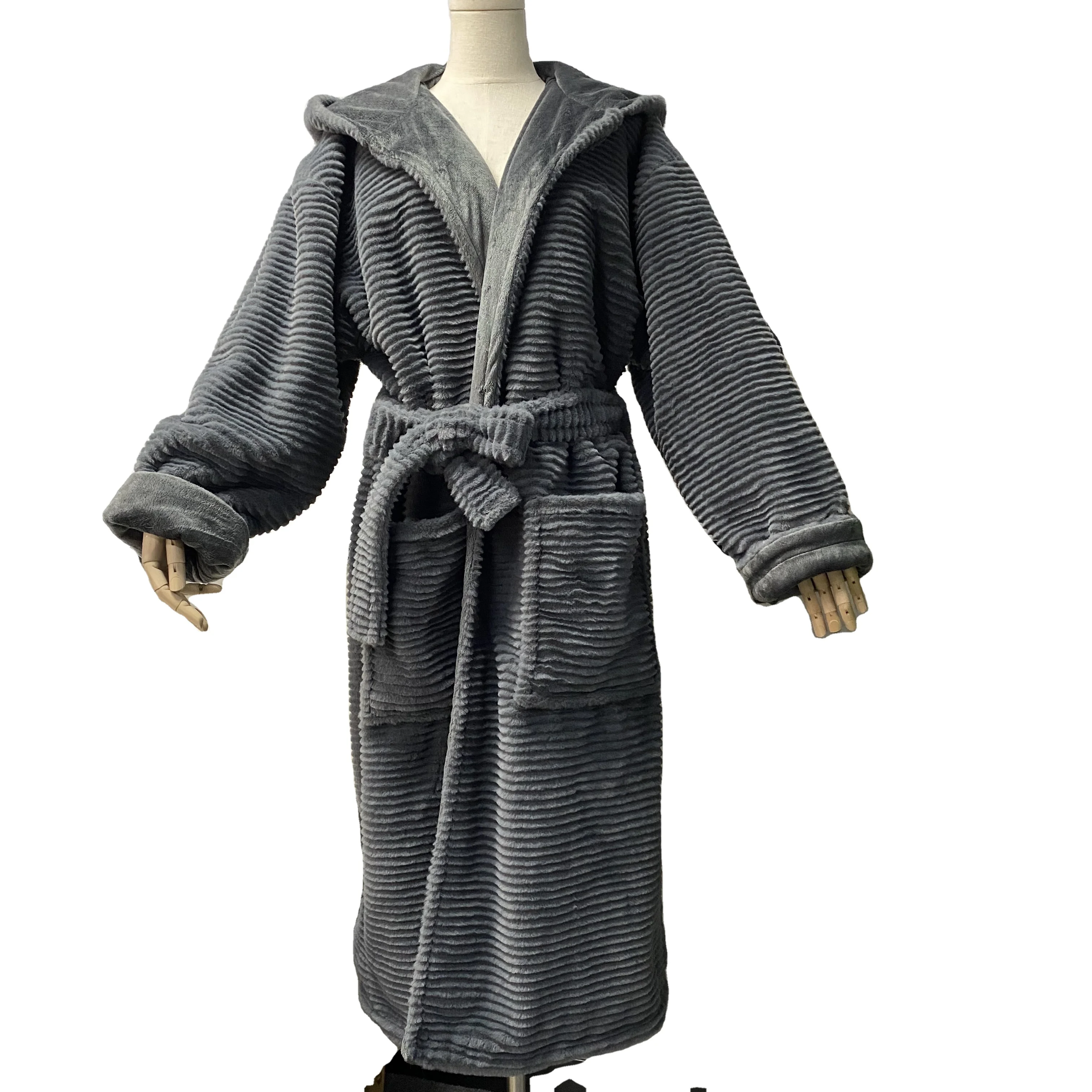 Теплый супер мягкий теплый уютный Роскошные Пользовательские 100% модель с искусственным мехом кролика и норки двухслойные женская пижама банный