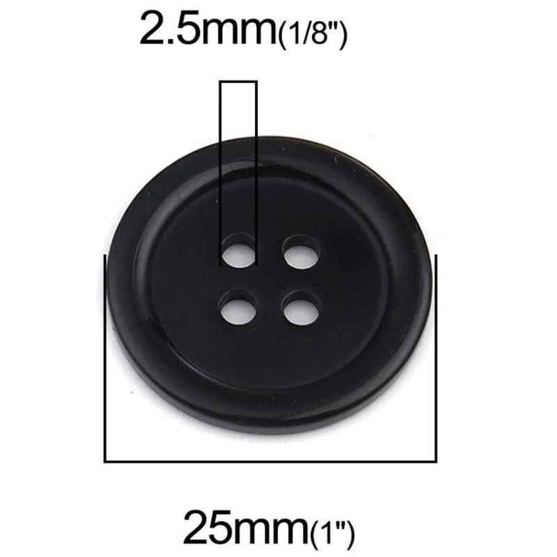 
Sewing Scrapbook and DIY Craft Buttons Sewing Resin Button Round 4 Hole Craft Button 