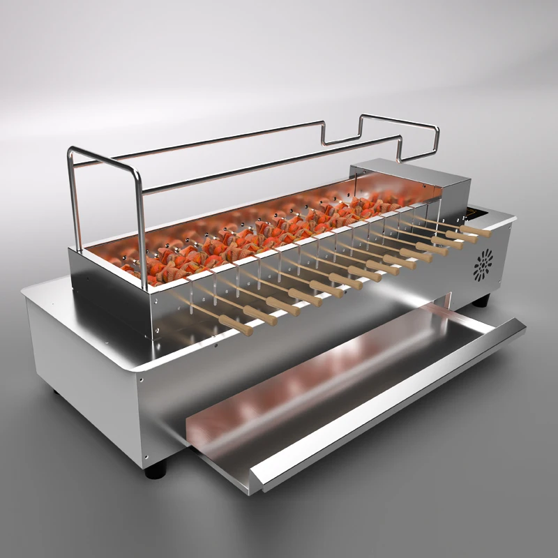 KCJ-14 Food Equipment Commercial Skewer Toaster meat grill Cooker Electric Grill Machine