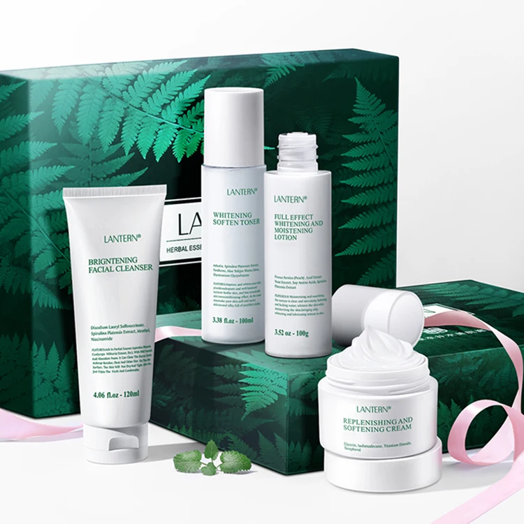 Herbal Serum Moisturizing Skin care Set Products Face Moisturizer Facial Wash  Whitening Brightening Gift for Women