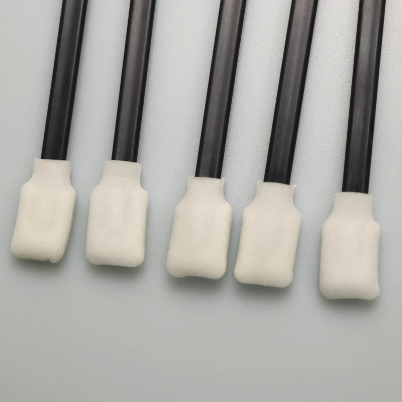TX707 Lint Free Black Handle Printer Cleaning Foam Tip Swab Cleanroom