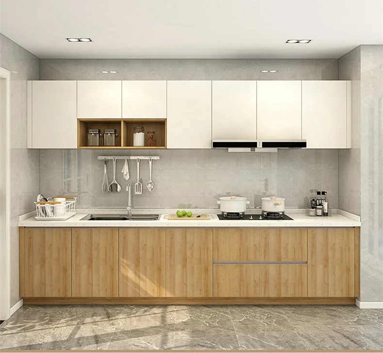 Soft-closing drawer modular full set kitchen cabinet custom cabinets high quality cabinets with countertop