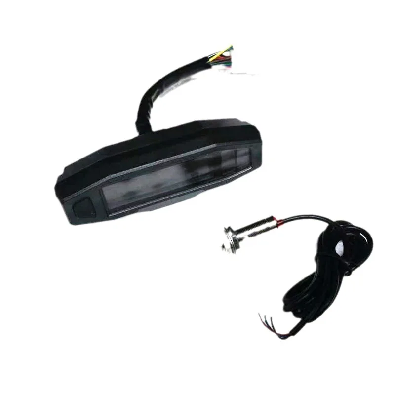 12V Universal Motorcycle Speedometer Odometer Tachometer RPM Fuel Meter Backlit LCD Digital Electric Injection Carburetor Meter