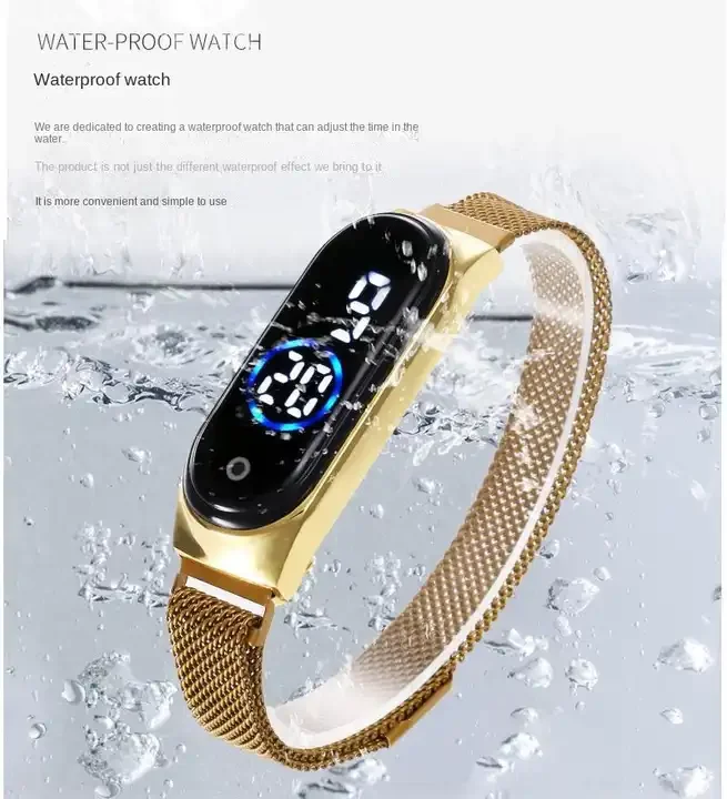 Hot Sale Factory Men LED Wrist Watch Fashion Watch high quality Sports waterproof touch digital silicone bracelet watch best