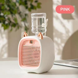USB Portable Mini Personal Space Rechargeable Battery Stand Fan Indoor Air Conditioner Conditioners Conditioning Air Cooler Fan