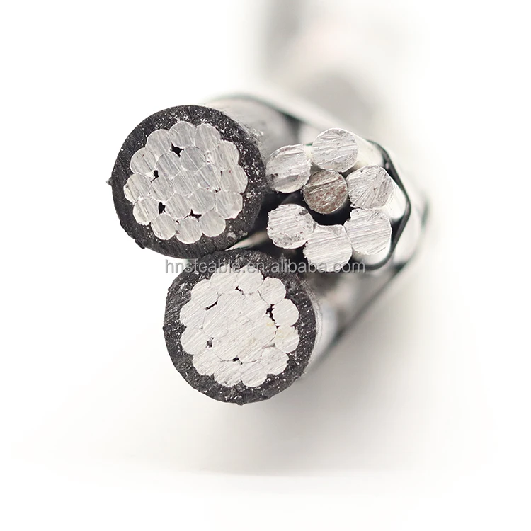 PE XLPE insulation low voltage aerial abc cables overhead power cable triplex service drop wire cable price
