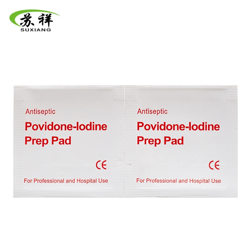 Disposable Antiseptic Custom Design Povidone Iodine Prep Pads