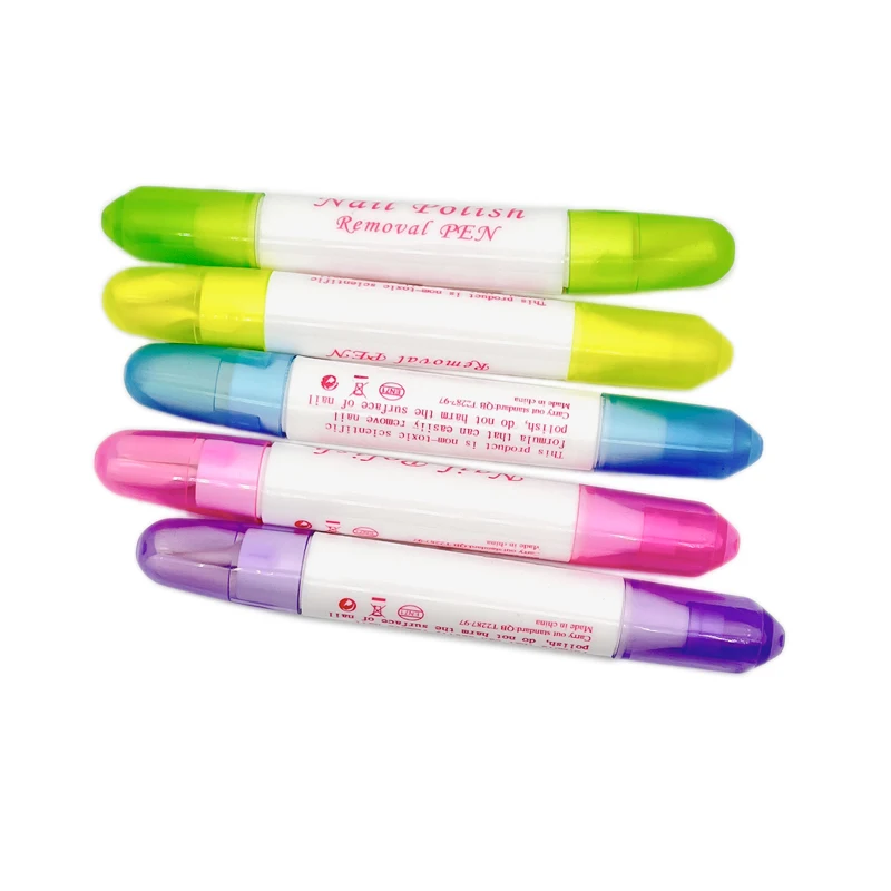 High Quality Paint Plastic Edge Mistakes Erase Tips Oil Manicure Finger Art Polish Corrector Tool Gel Cleaner Nail Remover Pen