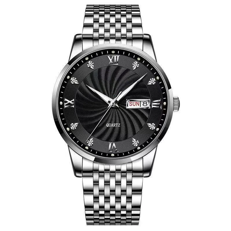 New Arrival Customizable New Design Dial Calendar Waterproof Stainless Steel Minimalist Watch Men