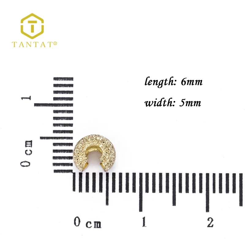 Brass Round Covers Crimp End Beads Stopper Spacer Beads For DIY Jewelry Making Findings Supplies