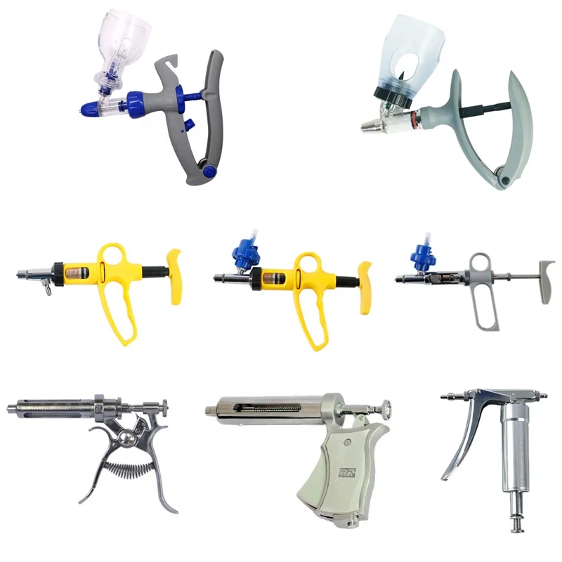 Horse Sheep Cow Chicken Farm Equipment  Continuous Veterinary Automatic syringe for farm animals use
