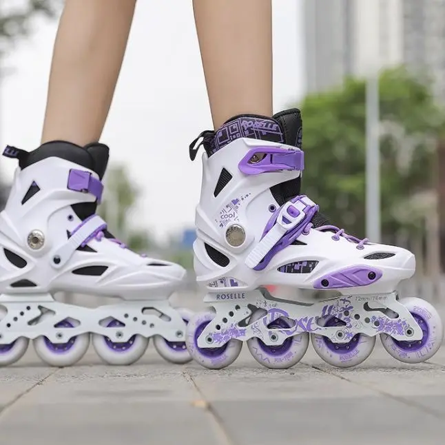 2024 Fashion new adult inline roller skates for men and women fancy roller skate luminous beginner adult roller skate shoes