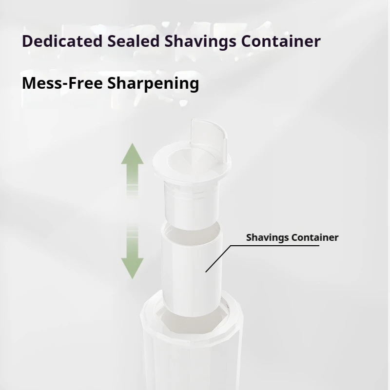 Wu Sheng 2.0 Semi-Automatic Pencil Sharpener: Compact Portable Sharpener for 3.0-3.15mm Large Diameter Pencils, Sharp and Clean