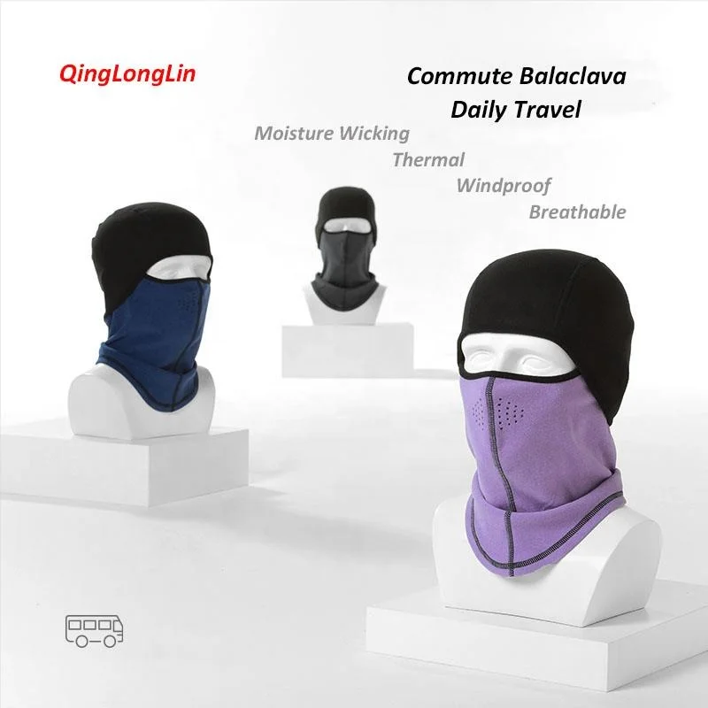 Замшевая утепленная Балаклава QingLongLin для холодной погоды плюшевая Ветрозащитная с кроликом капюшон ежедневного