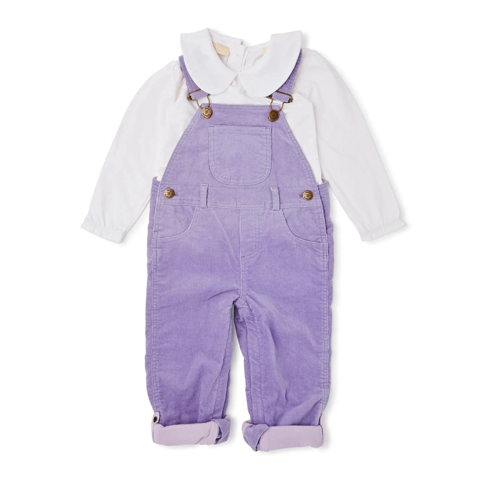 Autumn Girl Rompers Stylish One-pieces Suspender Jumpsuits Custom Kids Baby Corduroy Overalls