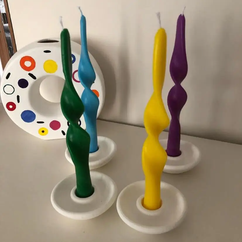 wholesale bulk twisted paraffin wax long wedding long candle stick