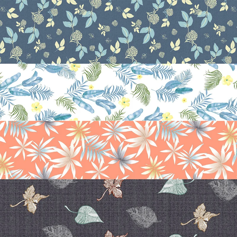 Customized colorful flower printing soft 100% polyester  bedding set bed sheet fabric