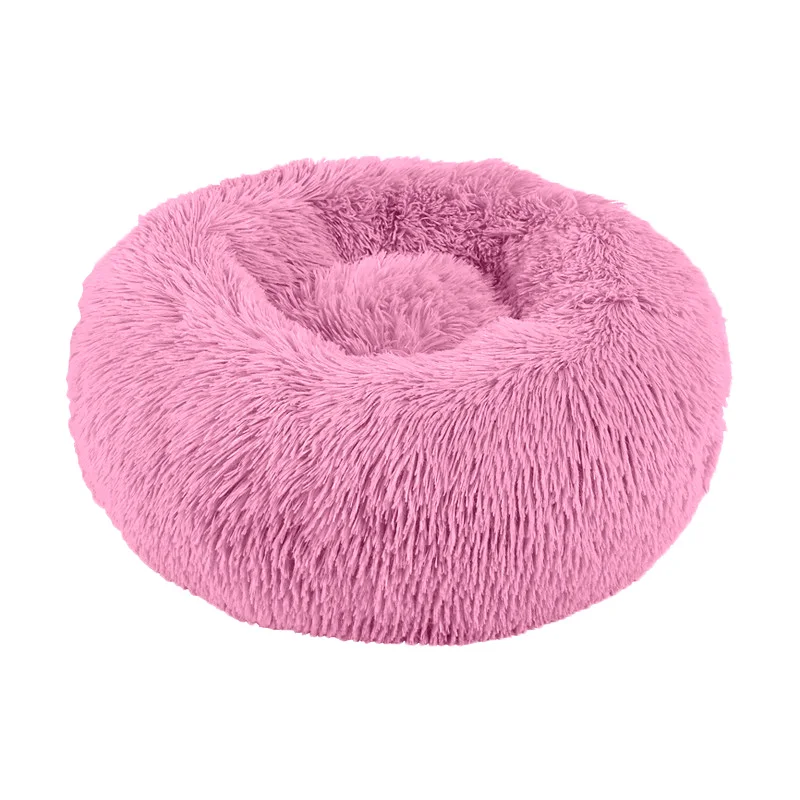 Custom Superior Quality Multifunctional  Waterproof  Warm Round Pet puppy Animal plush Donut Cat Bed