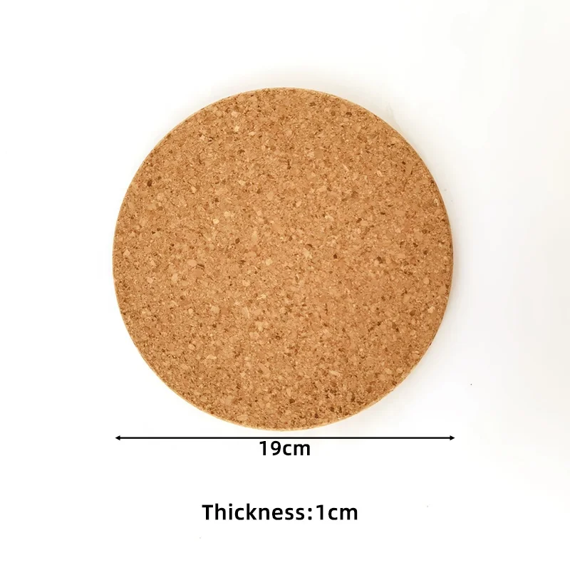 3pcs Round Cork Hot Pot Stand Pot Pad Table Mat 3PCS/SET