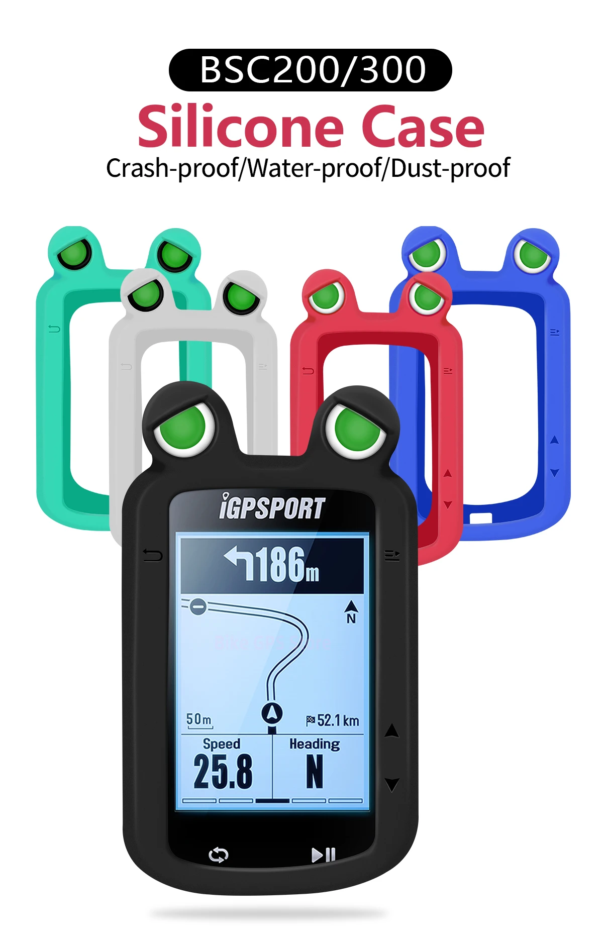 Support OEM Bike Computer Silicone Case Cover For BSC200 BSC300 Bike Computer Silicone Cover GPS Speedometer Cat Ear Carton Case