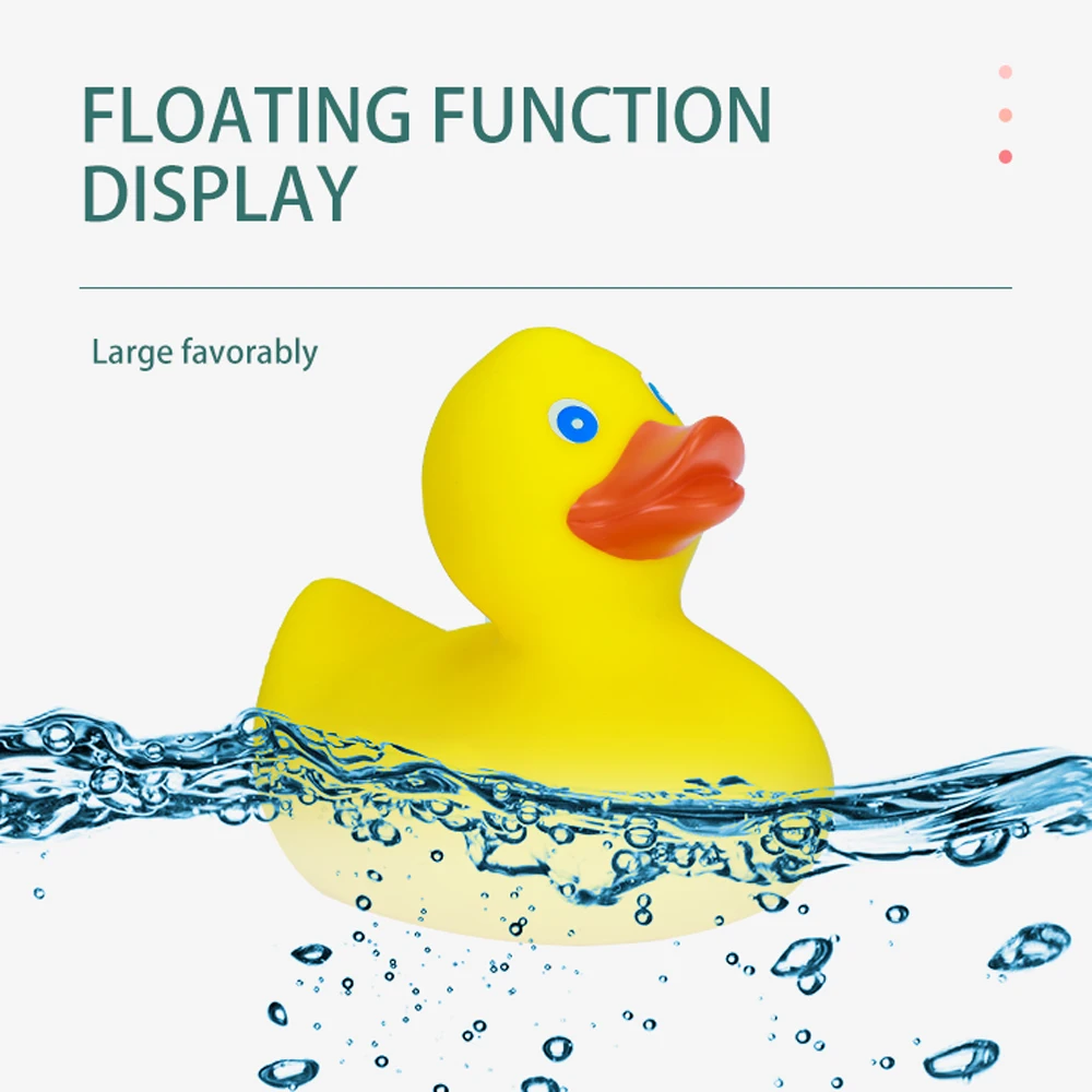Custom Classic Yellow Rubber Ducks For Baby Shower Party Birthday Gift For Kid Floatable Weighted Upright Rubber Duck Toys