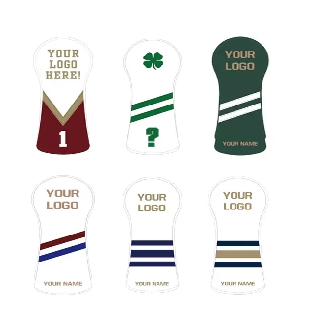 2023 новый дизайн, чехол для головы для гольфа из искусственной кожи, чехол для головы для гольфа, деревянного водителя, гольфа