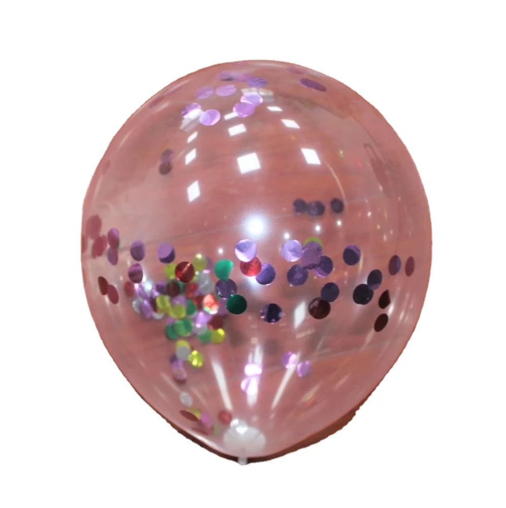 Factory direct sales12 inch party decoration Iridescent Confetti Balloons