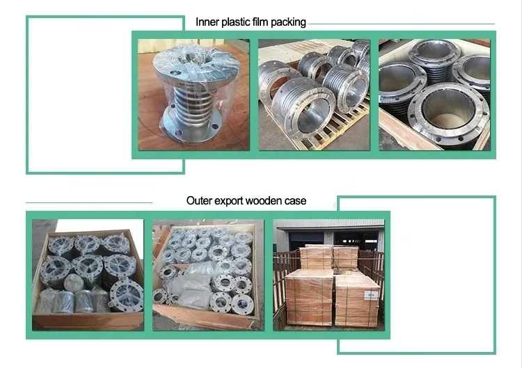 Flexible corrugated compensator welding connection metal stainless steel expansion bellow for gas