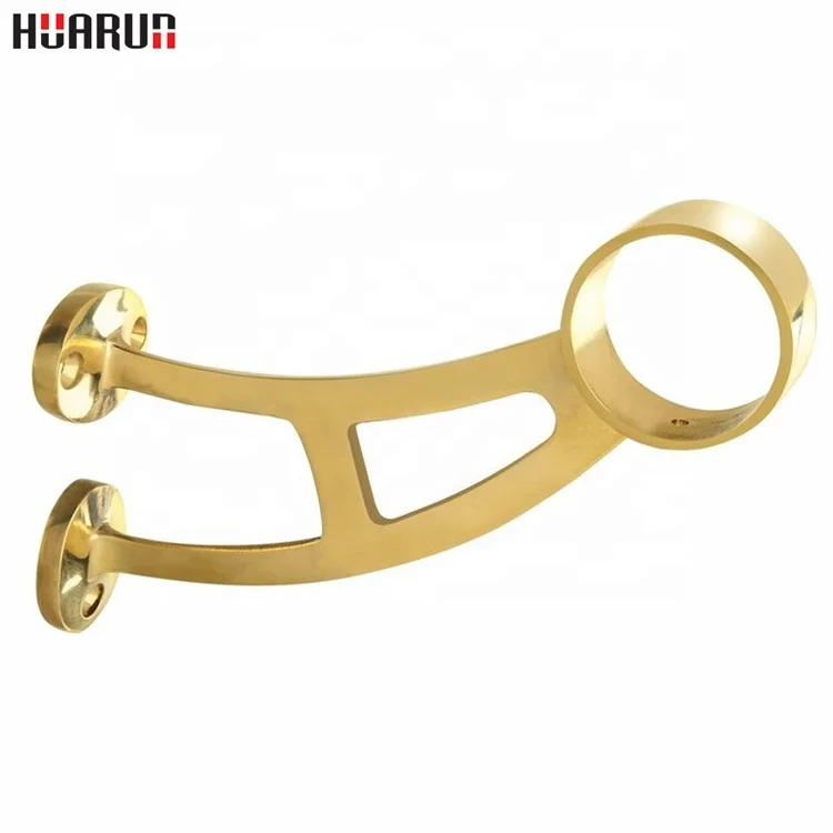 Напольный монтажный стержень 4 фута направляющая для ног набор трубок полированная латунная стойка с футами