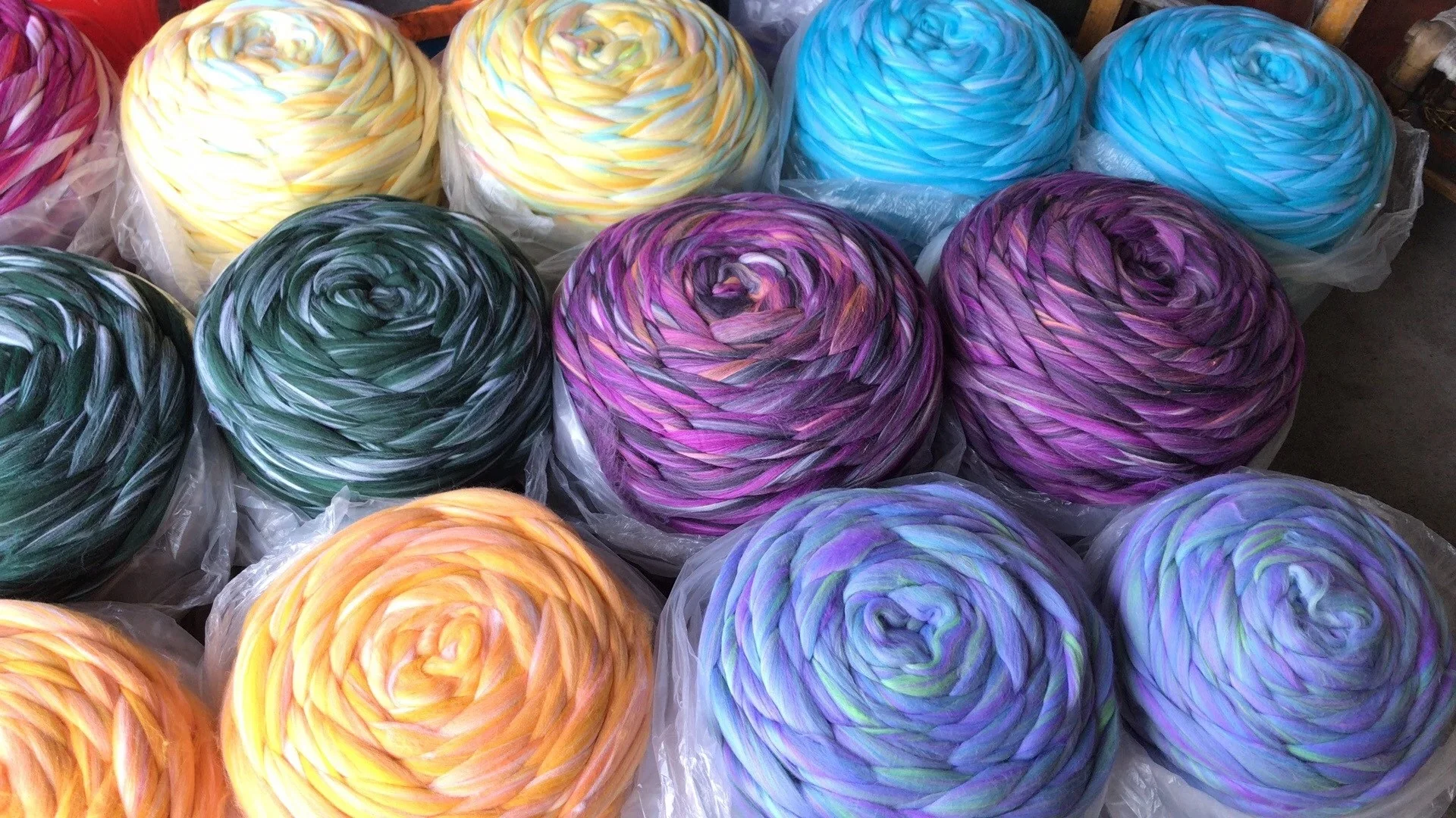 66 S 100% wool thick arm knitting giant yarn super chunky merino wool yarn