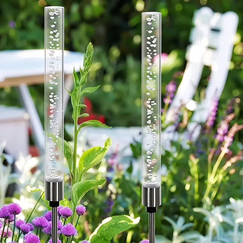 Solar IP65 Waterproof Lawn Light Solar Floor LED Landscape Plug Light Ground Lamp Solar Reed Lantern Garden Lights