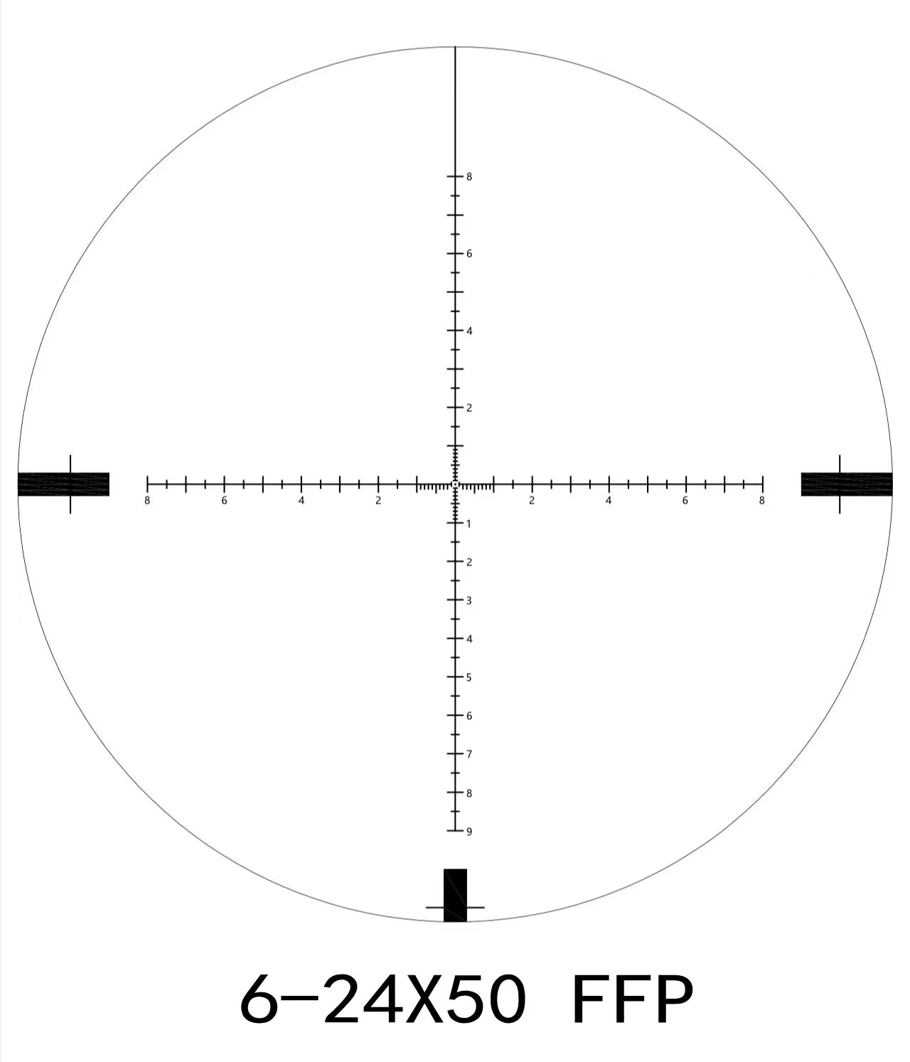 Bobcat King Scope 6-24X50 FFP HD First Focal Plane Side Parallax Hunting Sight Tactical Scope Etched Glass Optical Scope