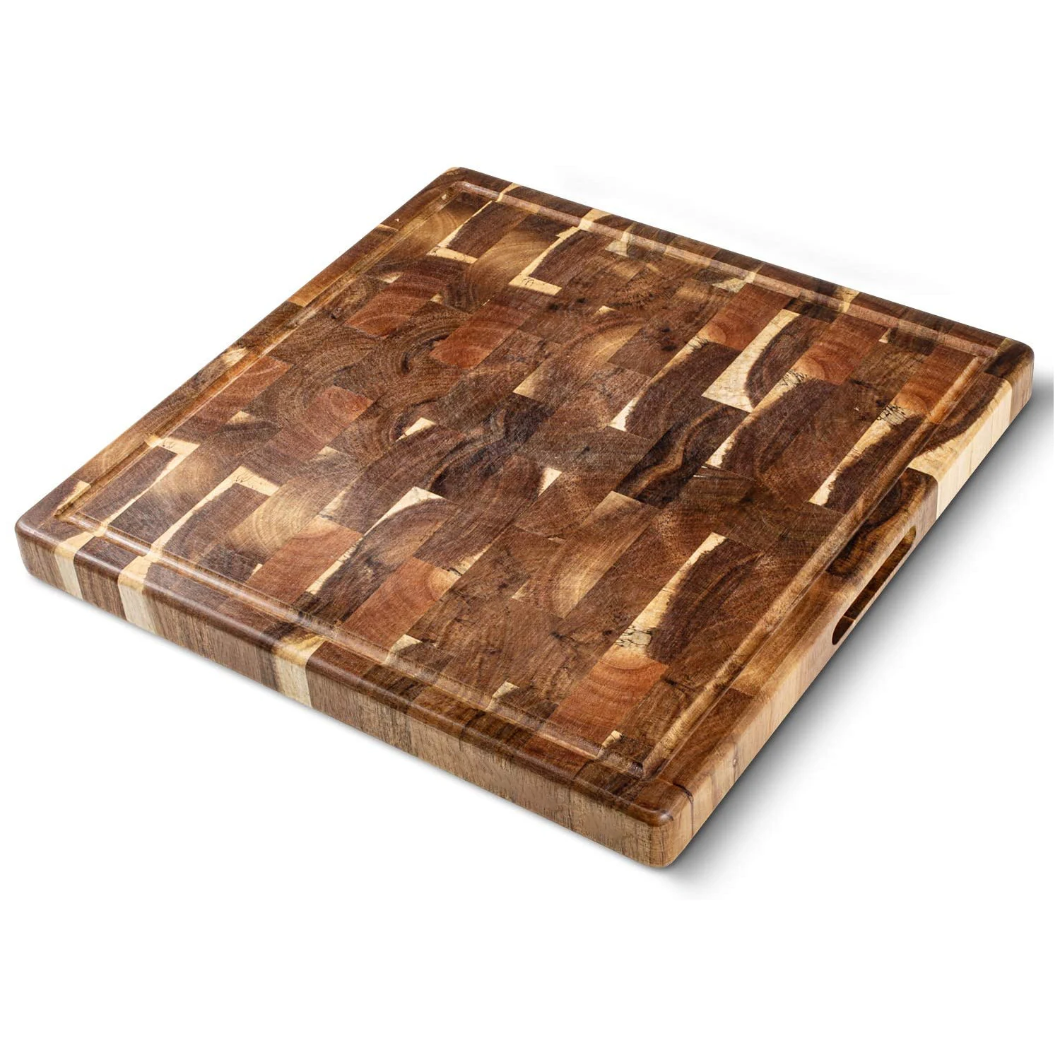 TAOTAOJU cheese board custom high quality steak board with handle solid wood chopping block acacia wood splicing cutting board