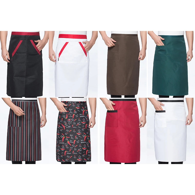 home cleaning products Waiter Apron With Pocket custom design print pattern Restaurant Uniform Unisex waterproof Waiter Apron