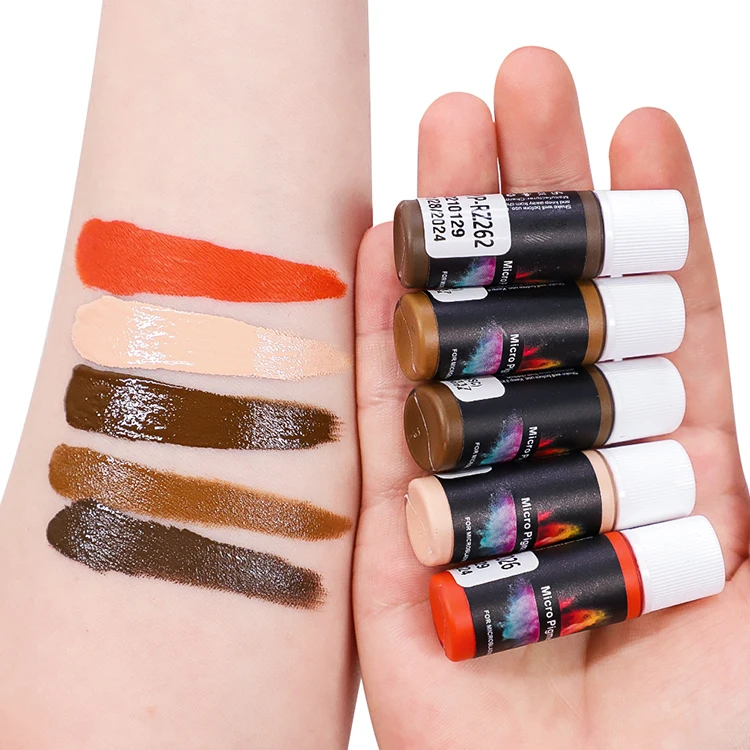 Permanent Makeup Micropigment Microblading Tattoo Ink Eyebrows Eyeliners Lips Areola Scalp Pigment Liquid Hybrid Cream Pigment
