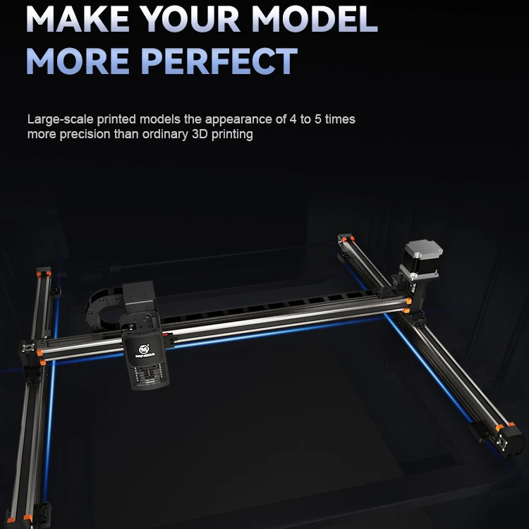 MINGDA Бесплатная доставка fdm 1000x1000x1000 промышленные высокотемпературные 3D-принтеры для автозапчастей