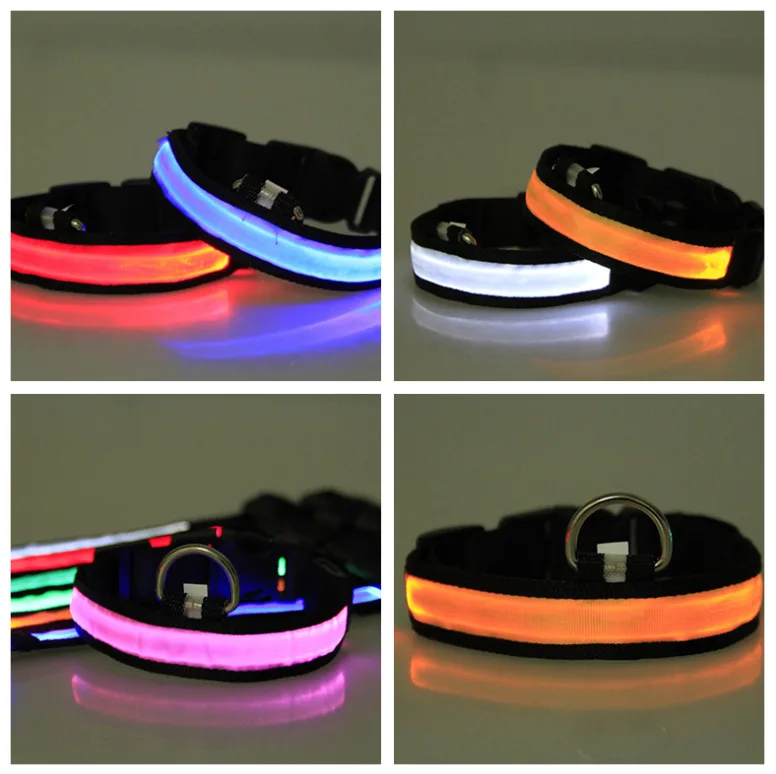 High Quality Custom Design Dog Luxury Collar Tactical Led Dog Collar Light COLLARS